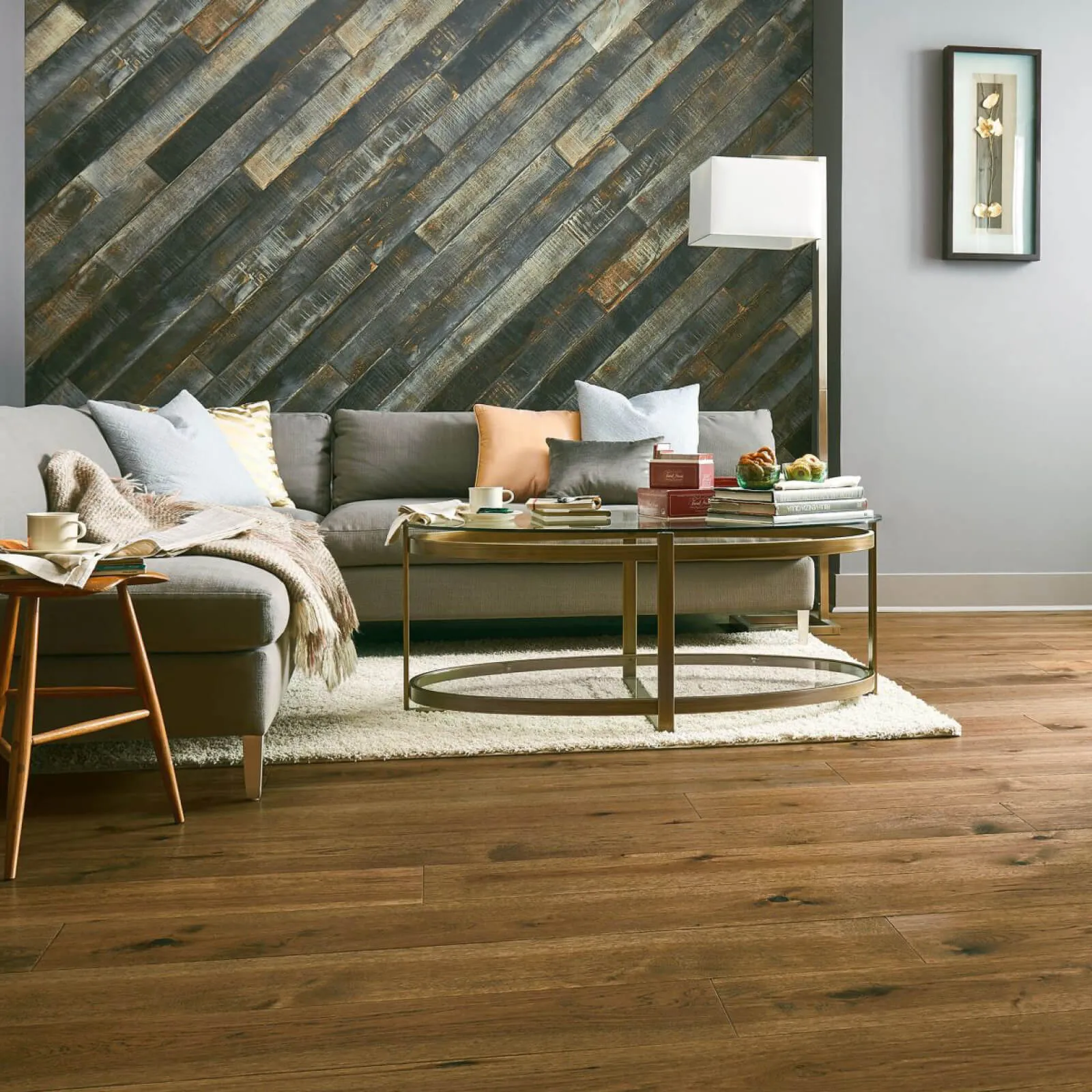 Living Room Hardwood Floor | Affordable Flooring Warehouse