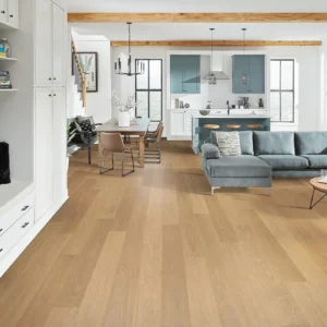 Living & Dining Area Laminate Flooring | Cherry City Interiors and Design